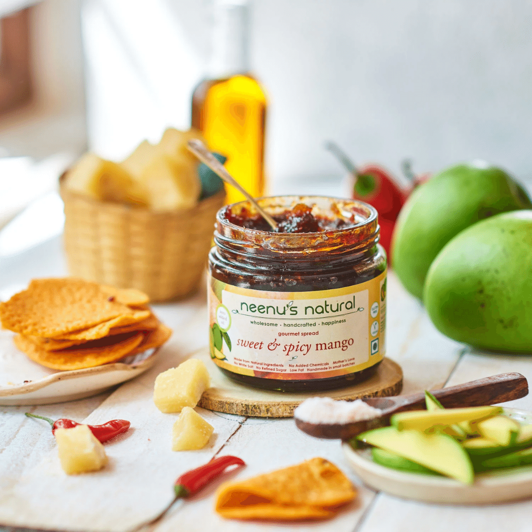 Neenus Natural Sweet& Spicy Mango Spread - 200 gm