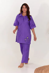 HempZero Lavanda Kurta Set