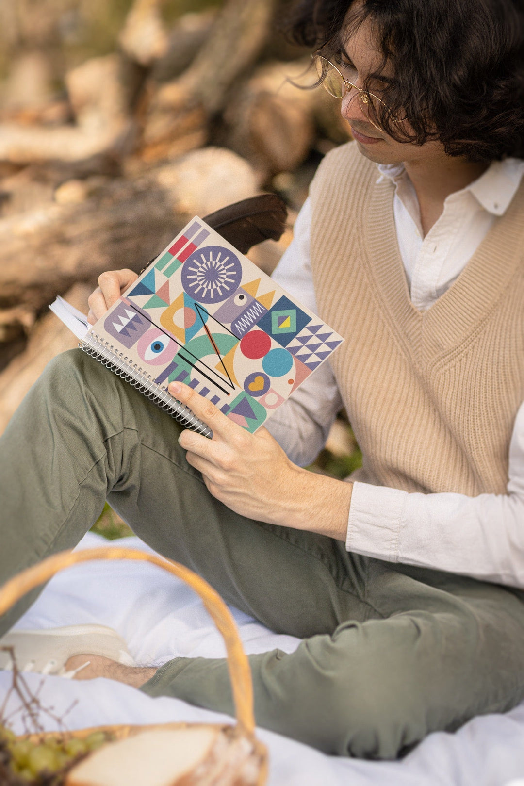 Shapes Peekaboo Notebook - A5 Size Wiro Spiral Binding