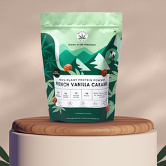 India hemp Organics Hemp Powder - French Vanilla Caramel - 500 Grams