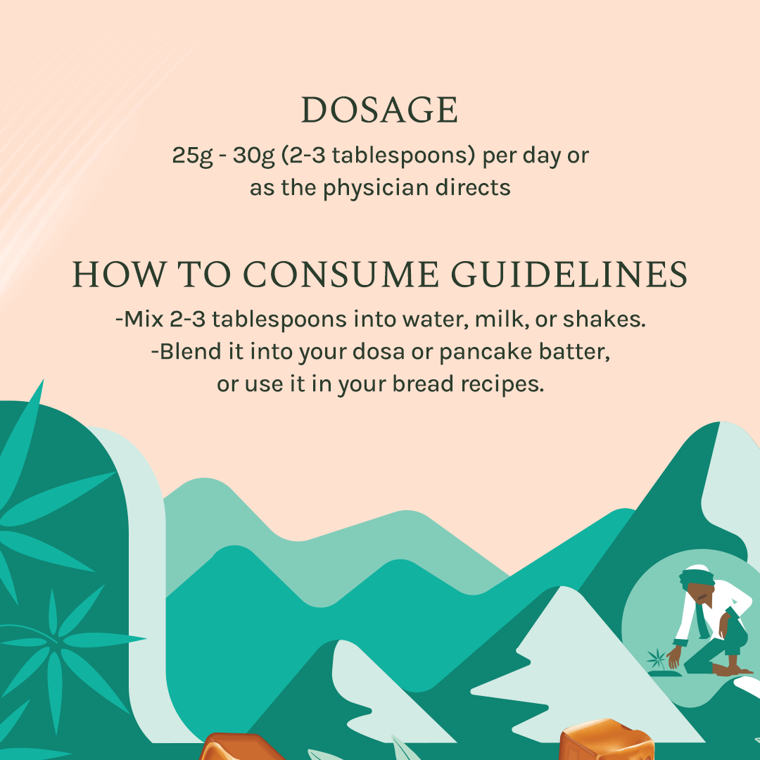 India hemp Organics Hemp Powder - French Vanilla Caramel - 500 Grams