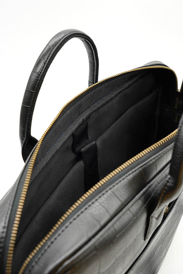 A and S Accessories Croco print laptop bag 38 cm