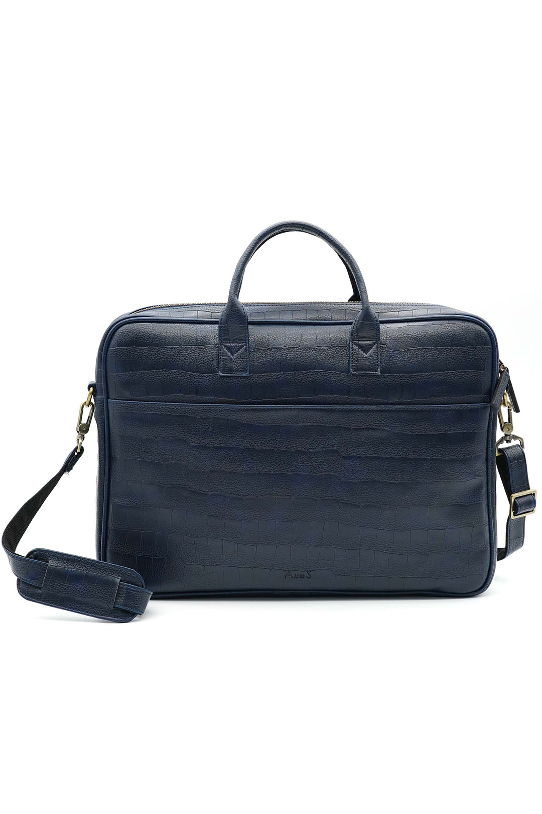 A and S Accessories Croco print laptop bag 38 cm