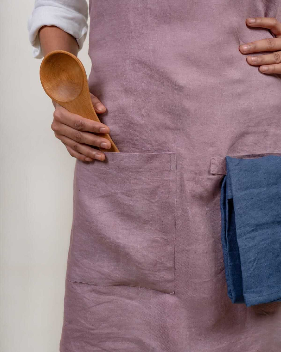 Cross Back Apron in 100% Hemp - Suspire