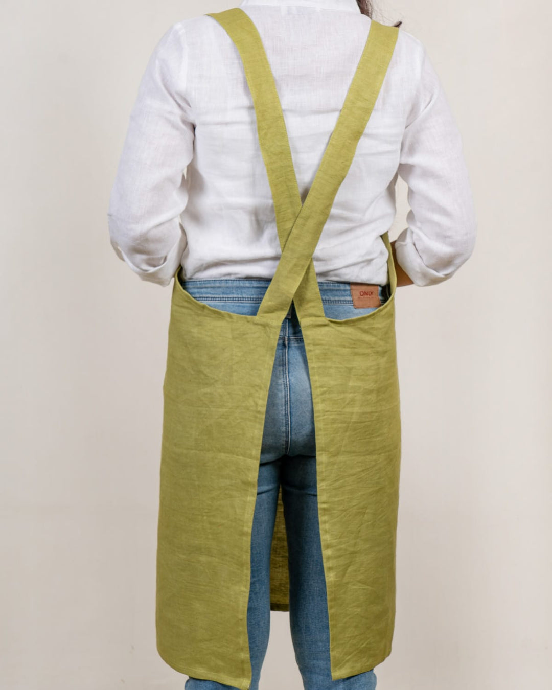 Cross Back Apron in 100% Hemp - Suspire