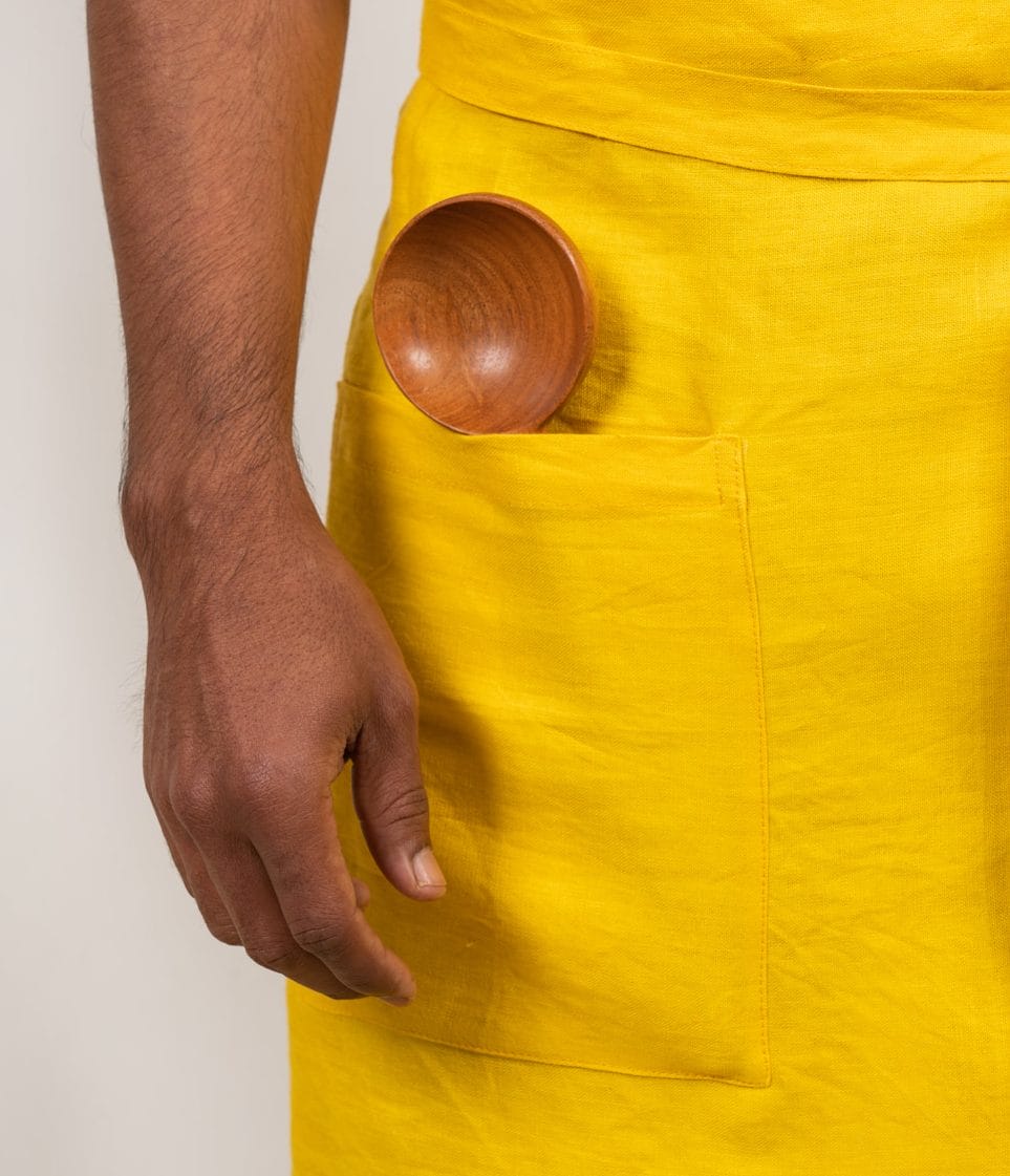 Cross Back Apron in 100% Hemp - Suspire