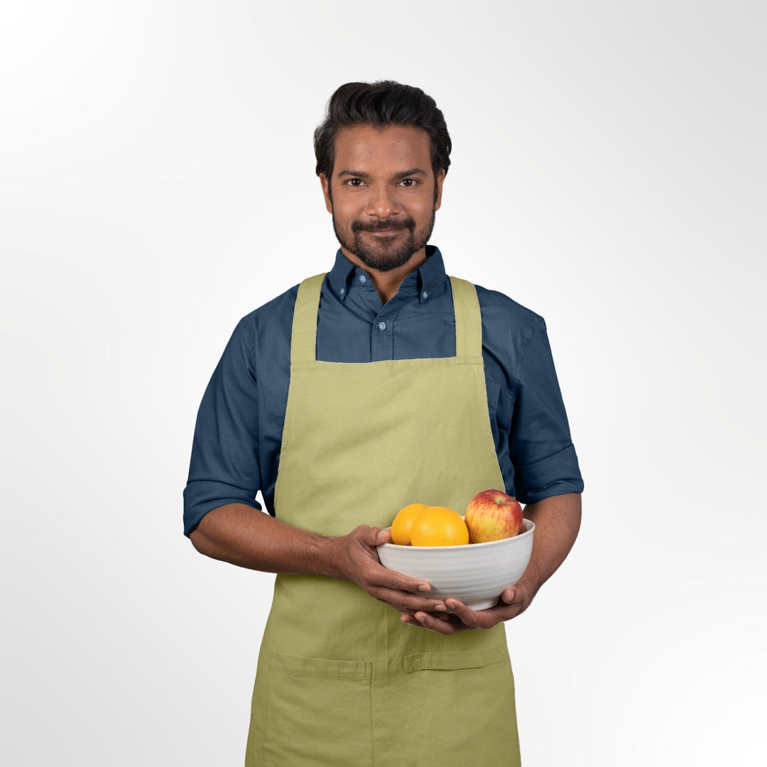 Cross Back Apron in Organic Cotton - Suspire