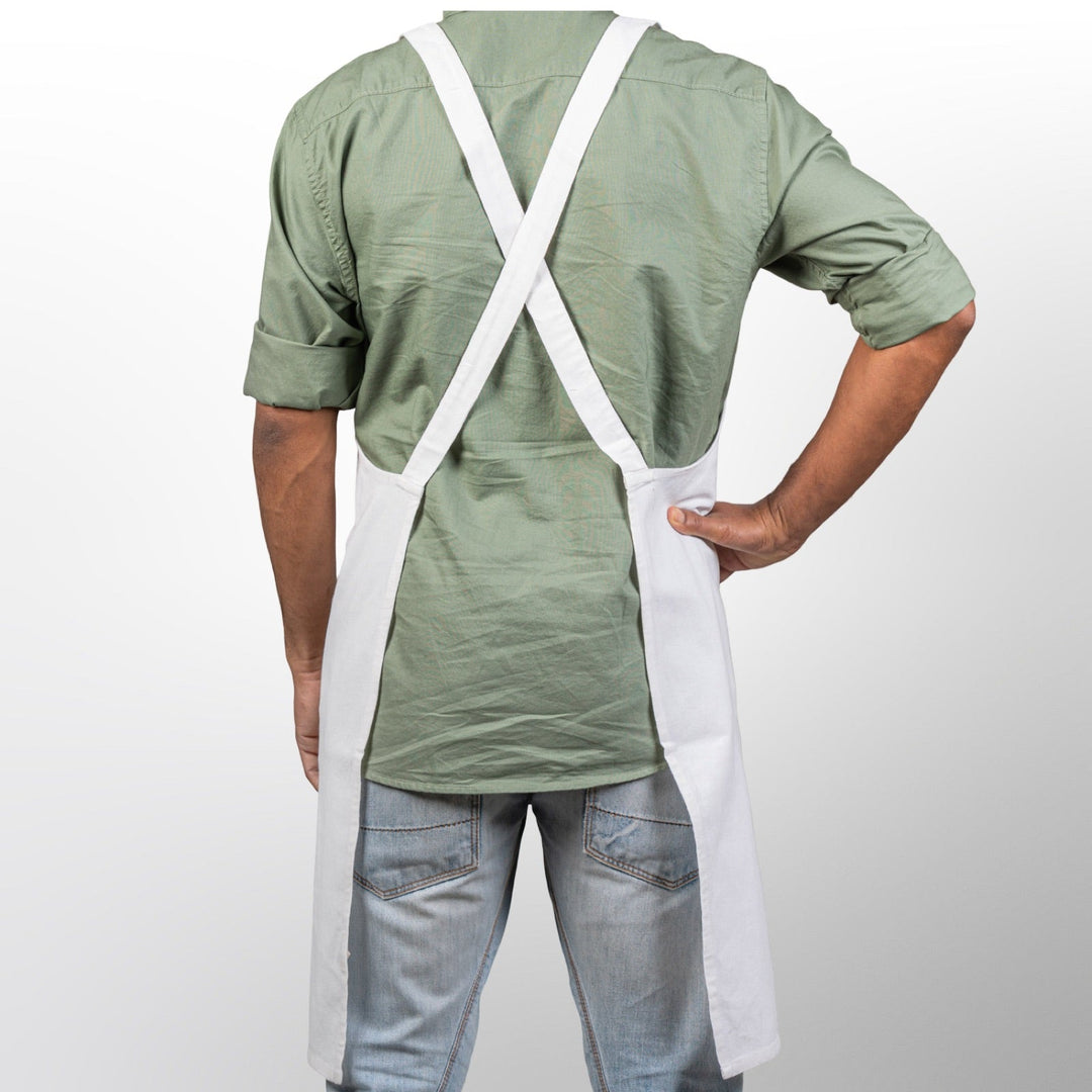 Cross Back Apron in Organic Cotton - Suspire