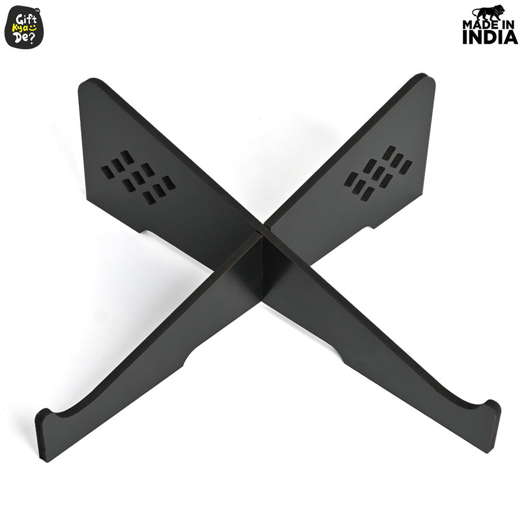 Gift Kya De Wooden Portable Cross Laptop Stand | Laptop Accessories | Eco-Friendly | Corporate Gifts
