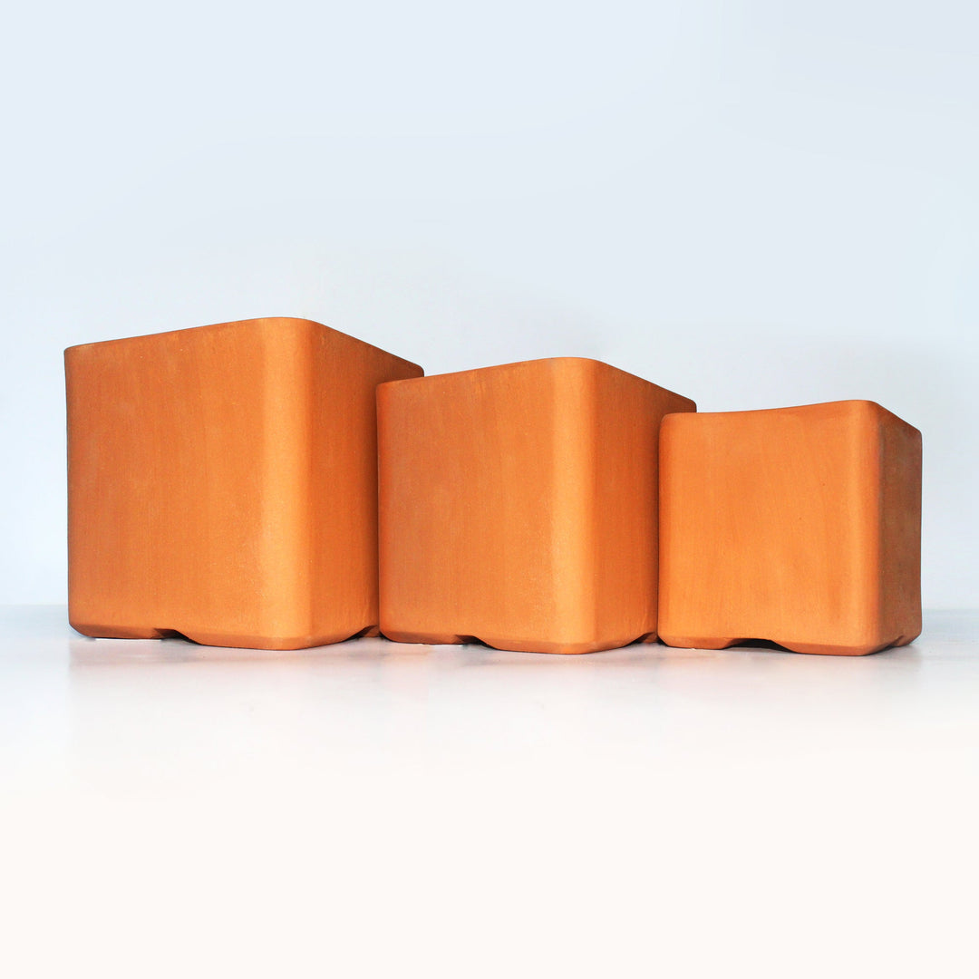 CUBOID Terracotta Planter LARGE - Suspire