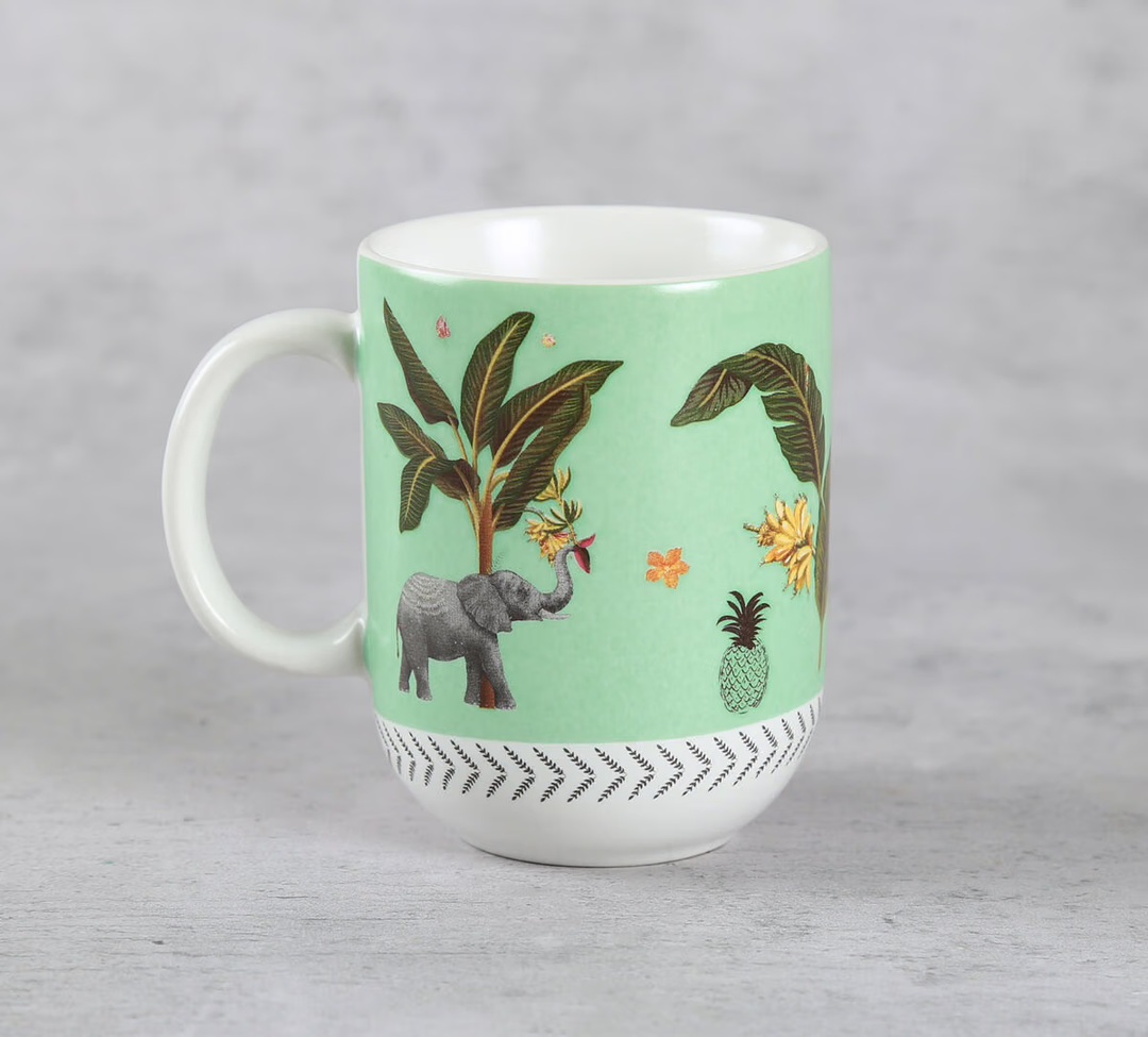 Travellers Garden Porcelain Oval Mug Set of 2