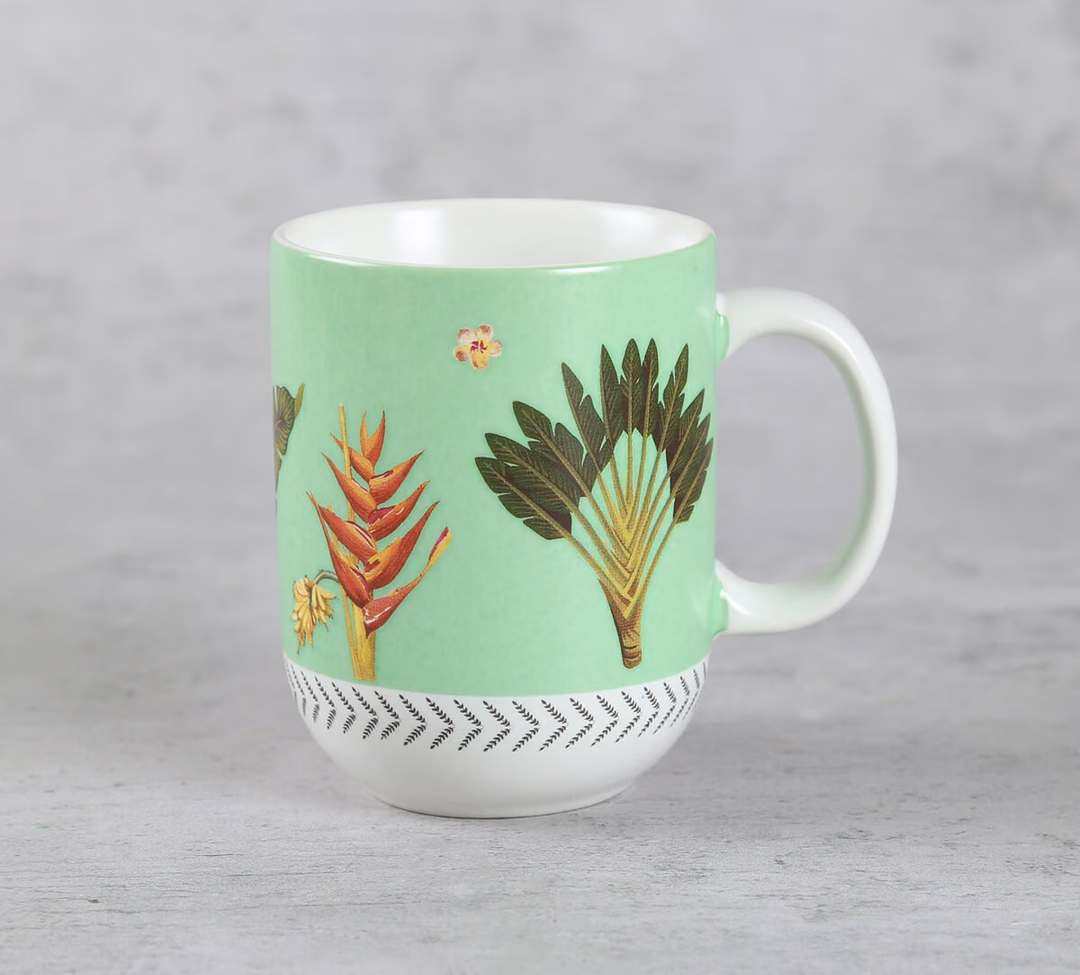 Travellers Garden Porcelain Oval Mug Set of 2