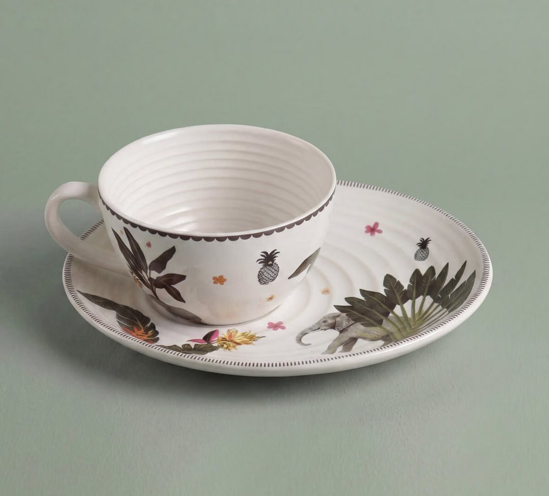 Travellers Garden Cup and Saucer Set of 4
