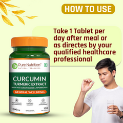 Curcumin Turmeric Extract 95% Curcuminoids & Piperine | 60 Veg Tablets