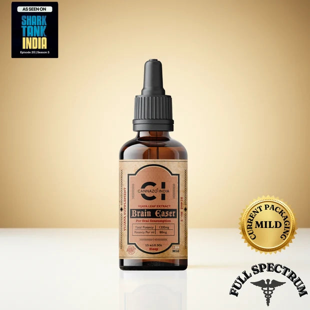 Cannazoindia Brain Easer: Sleep - Ayurvedic Drops for Insomnia, Restlessness and Sleep Disorders