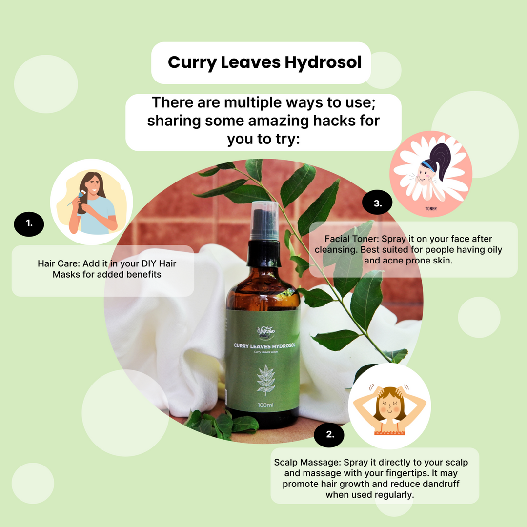 Curry Leaves Hydrosol for Hair & Skin I Curry Leaves Water