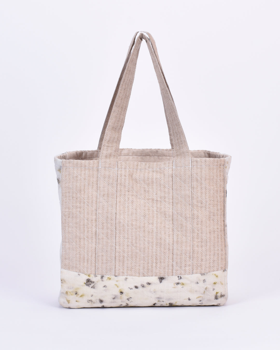 Ecokari Hemp tote bag | beige & white