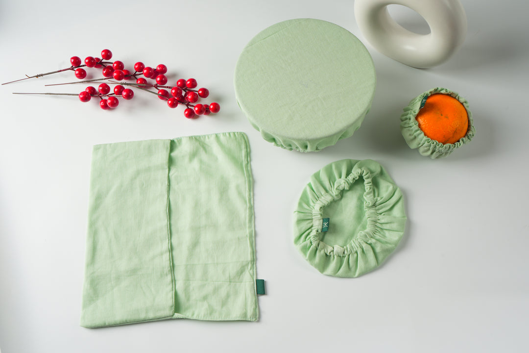 Ecokari Mul Cotton bowl covers (set of 3) | Kitchen Essentials