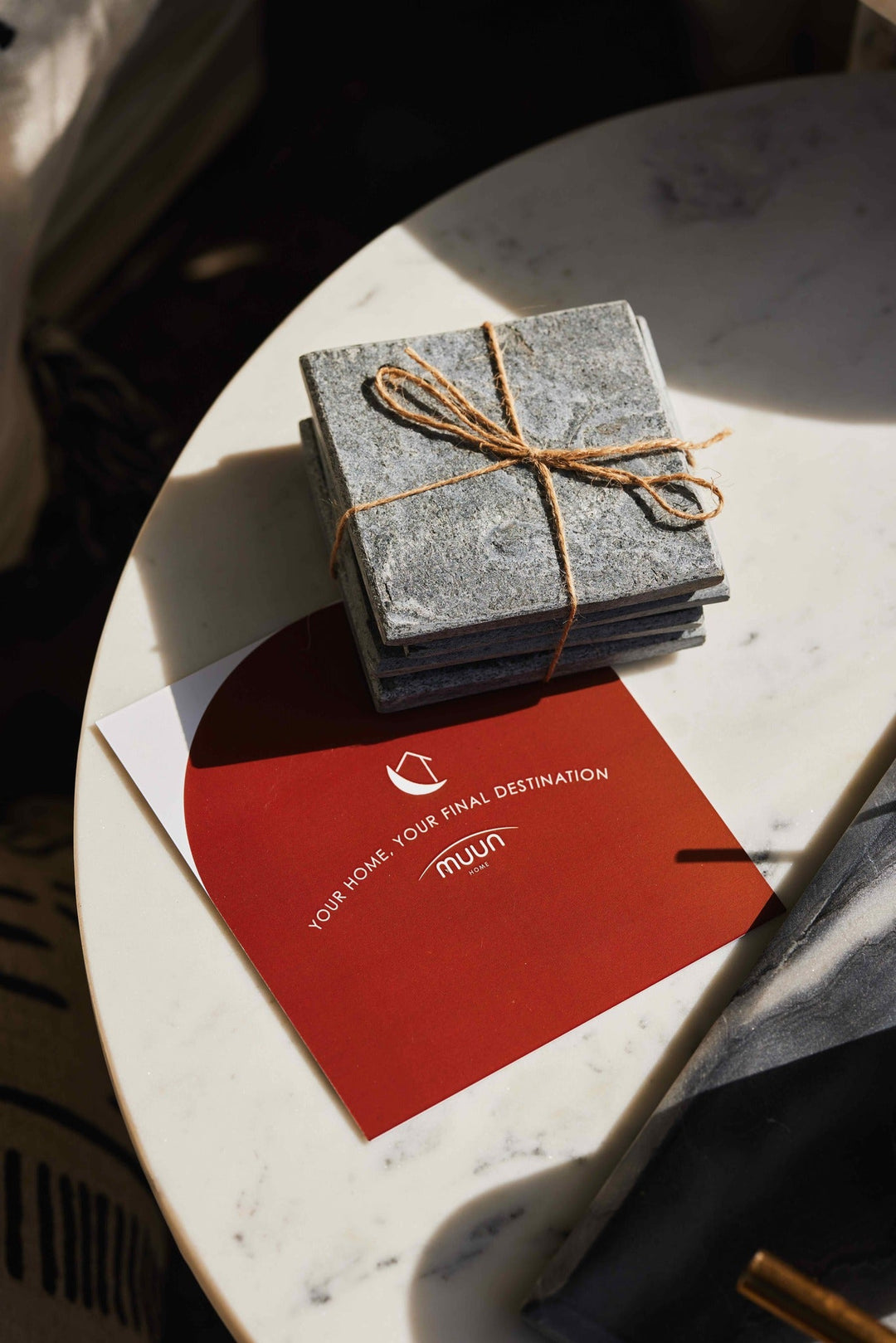 Muun Home Slate Coasters Set of 4