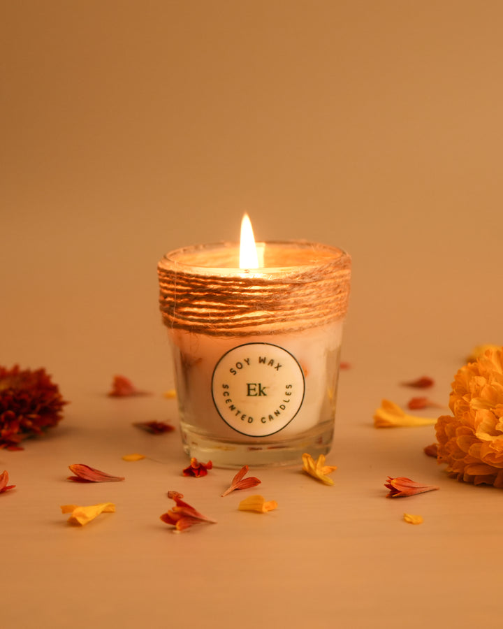 Ecokari Soy wax candles | scented with natural flowers