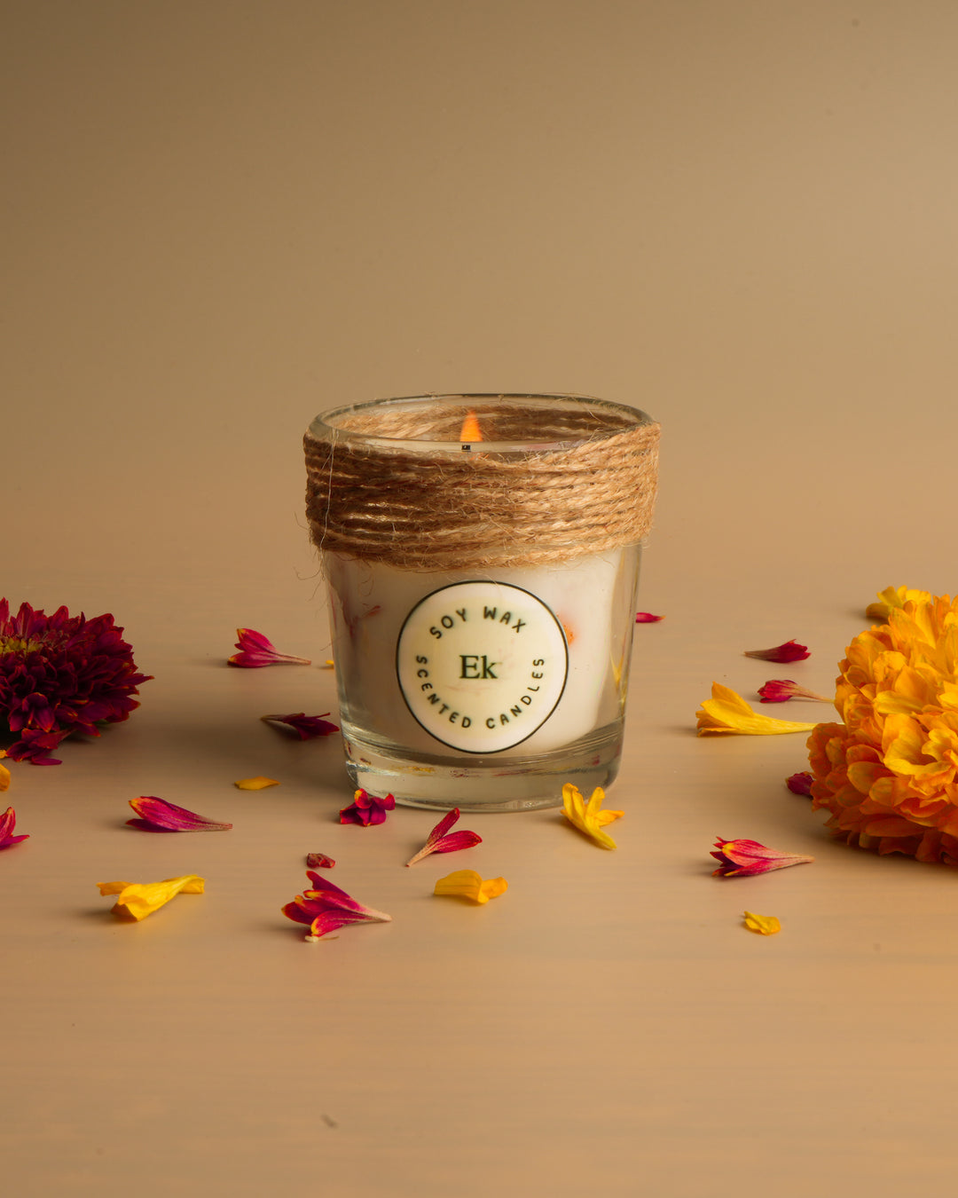 Ecokari Soy wax candles | scented with natural flowers