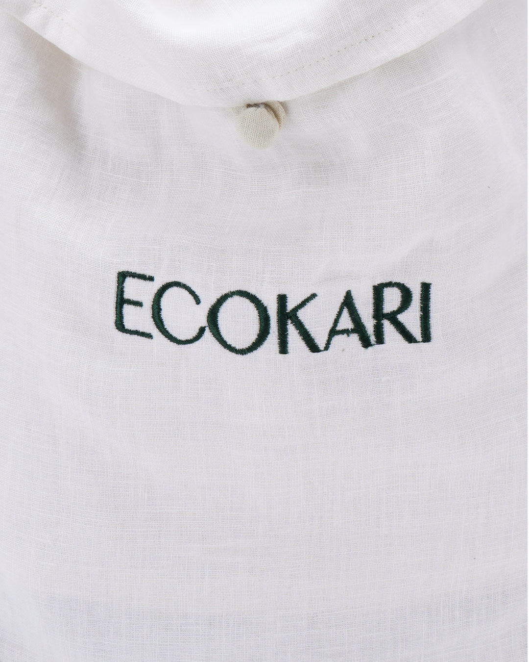 Ecokari White linen yoga bag