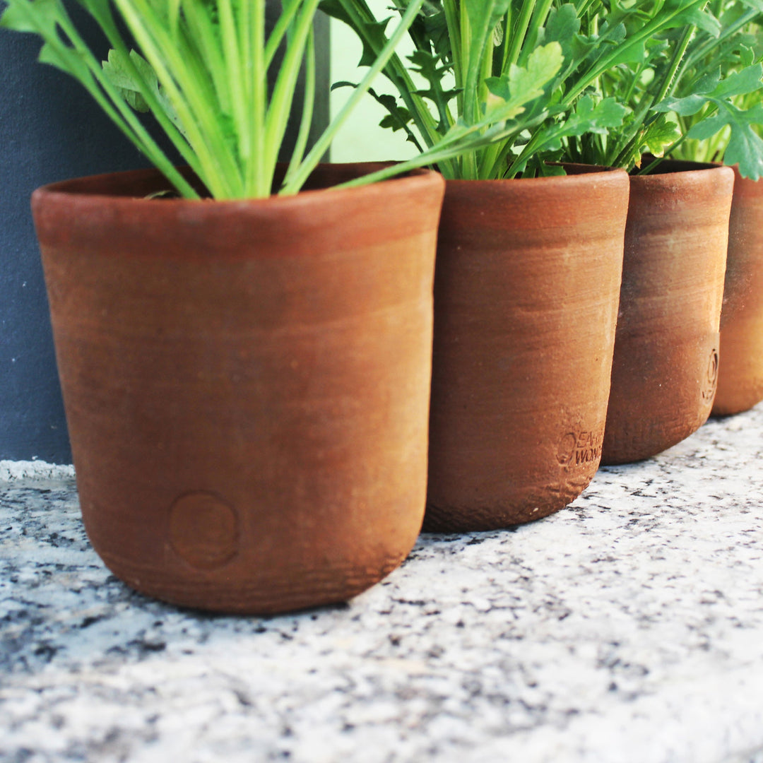 Cylindrical SQUARE MOUTH Terracotta Planter (BULK PACK ONLY) - Suspire