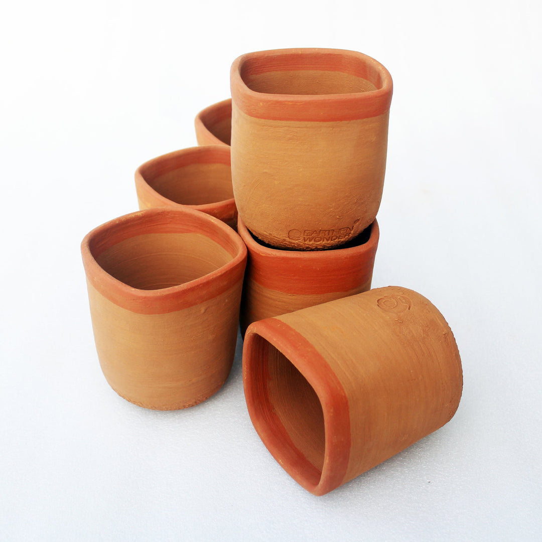 Cylindrical SQUARE MOUTH Terracotta Planter (BULK PACK ONLY) - Suspire