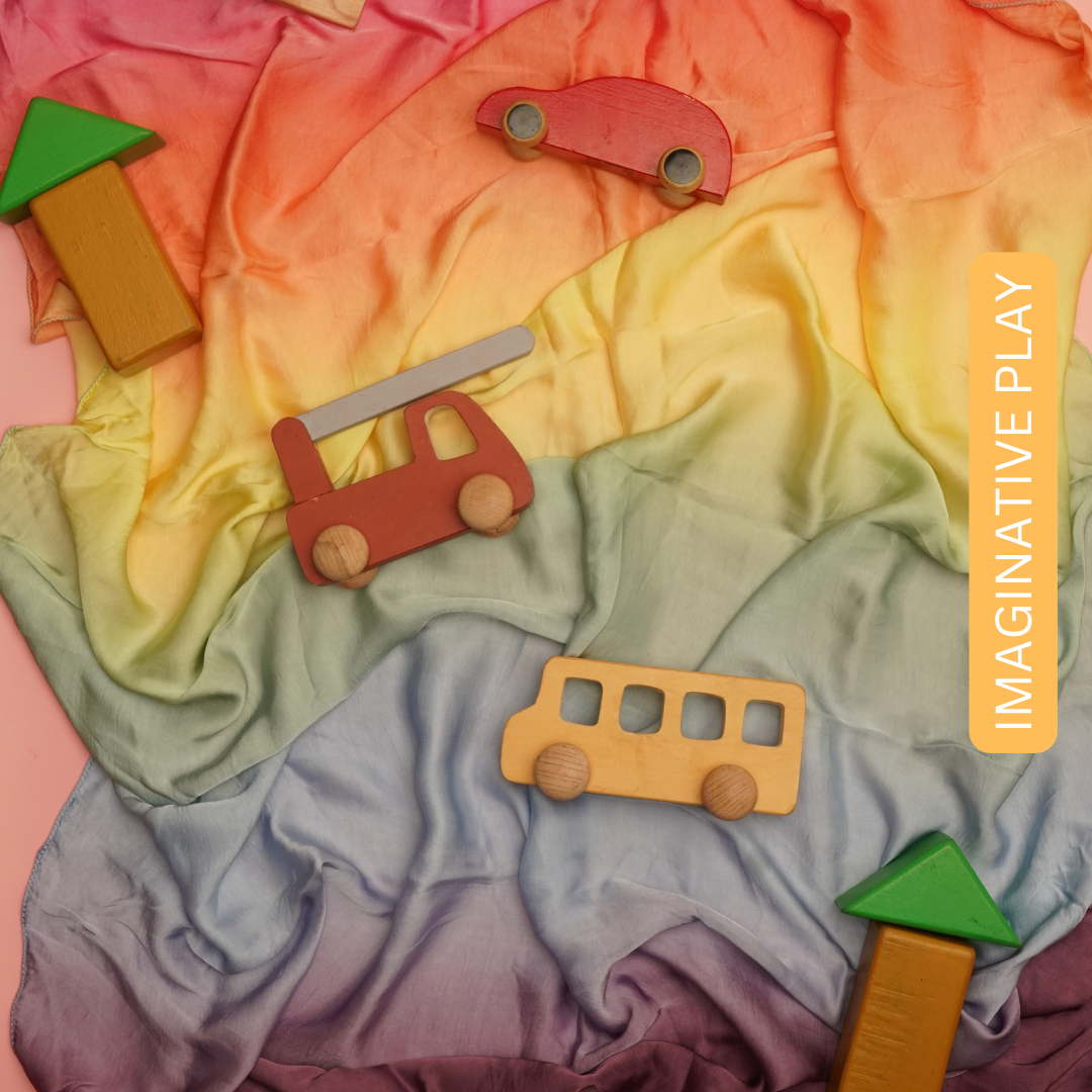 Semi-Giant and Giant Rainbow Playsilk | Waldorf Playsilk