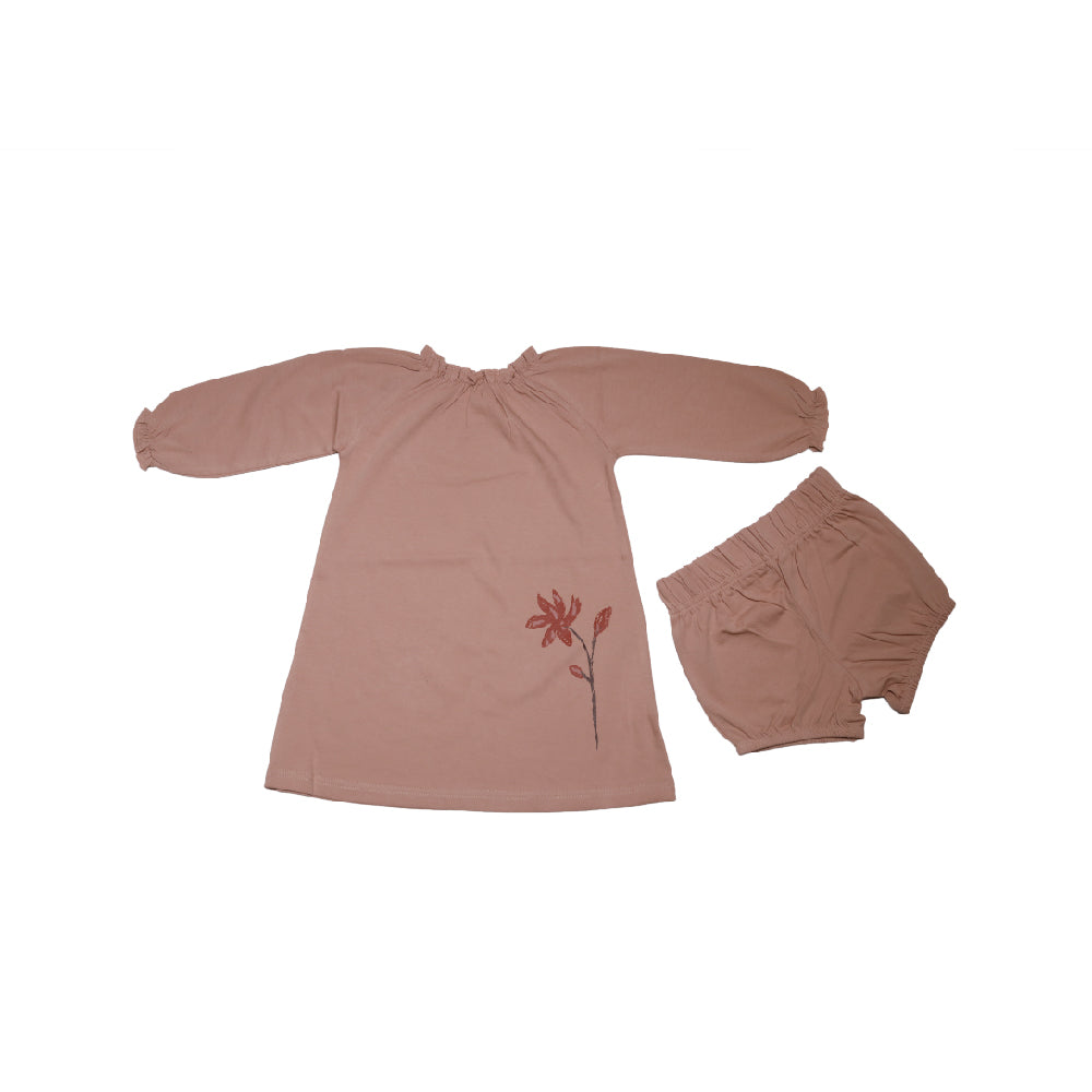 BabbleTym A-Line Floral Print Frock Set