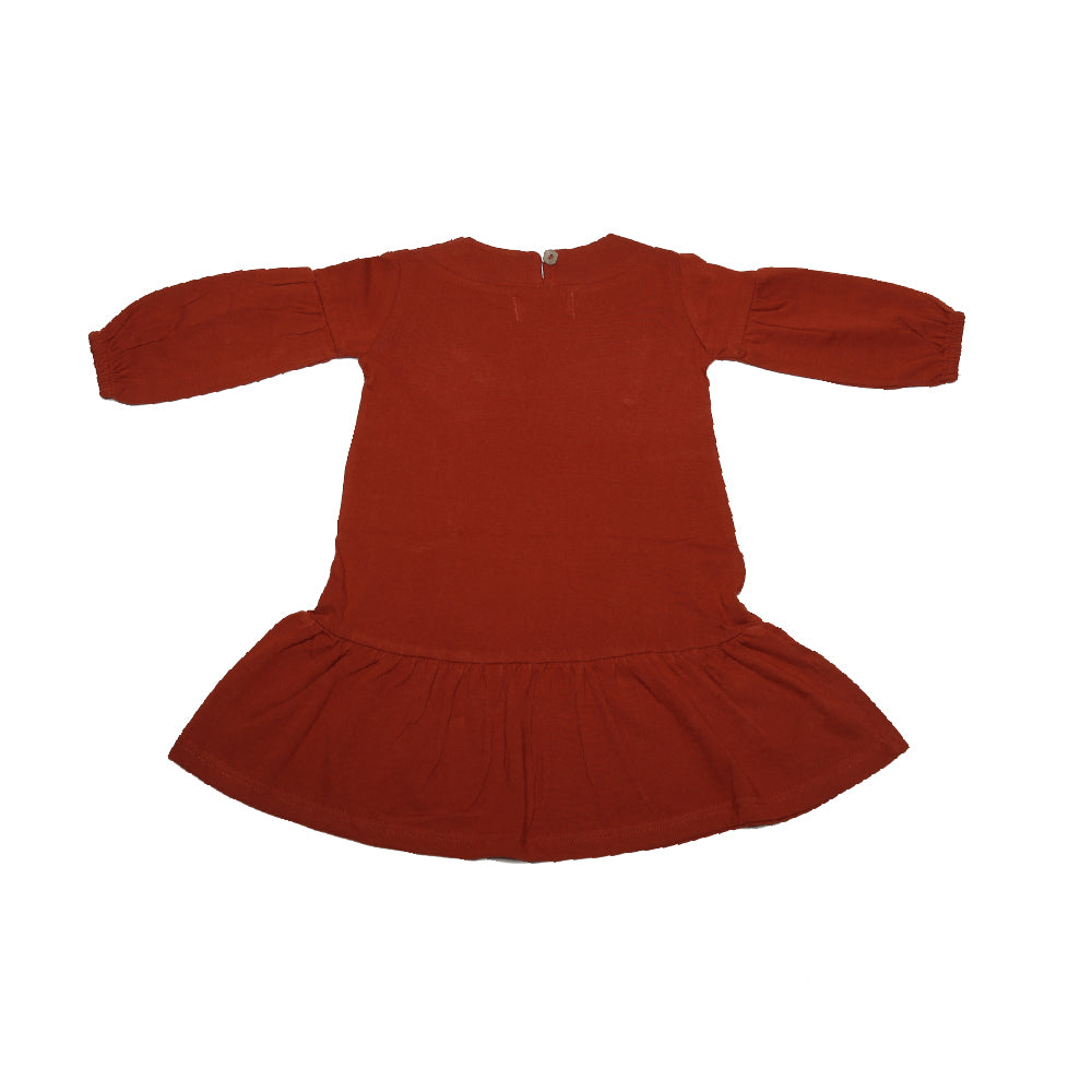 BabbleTym Cuff Sleeve Frock With Flap Pockets