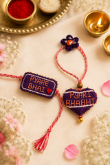 Knotted with Love Collection | Handmade Bhai Bhabhi Rakhi & Lumba Set
