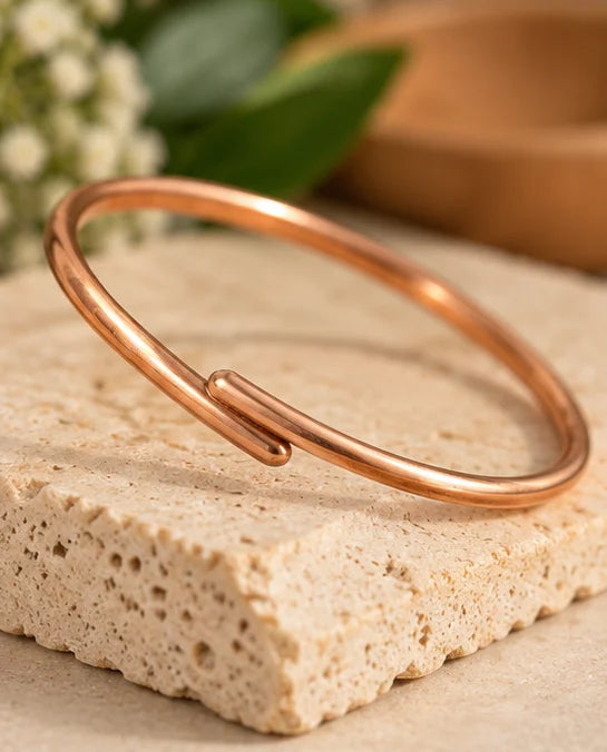 Bamboology Trends Copper Anklet & Armlet | Open Cuff Design