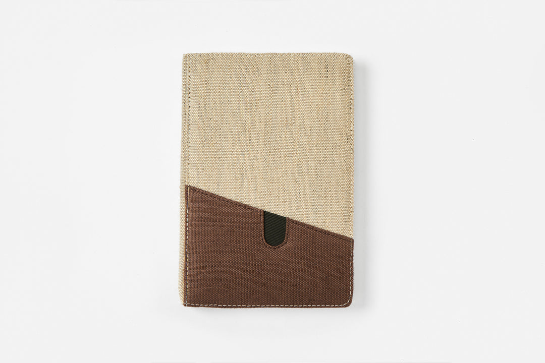 The Label GAIA Hemp Dual Tone Notebook with Pocket - Suspire