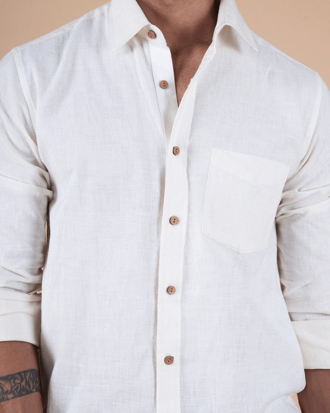 Natural Raw Full Sleeve Shirt