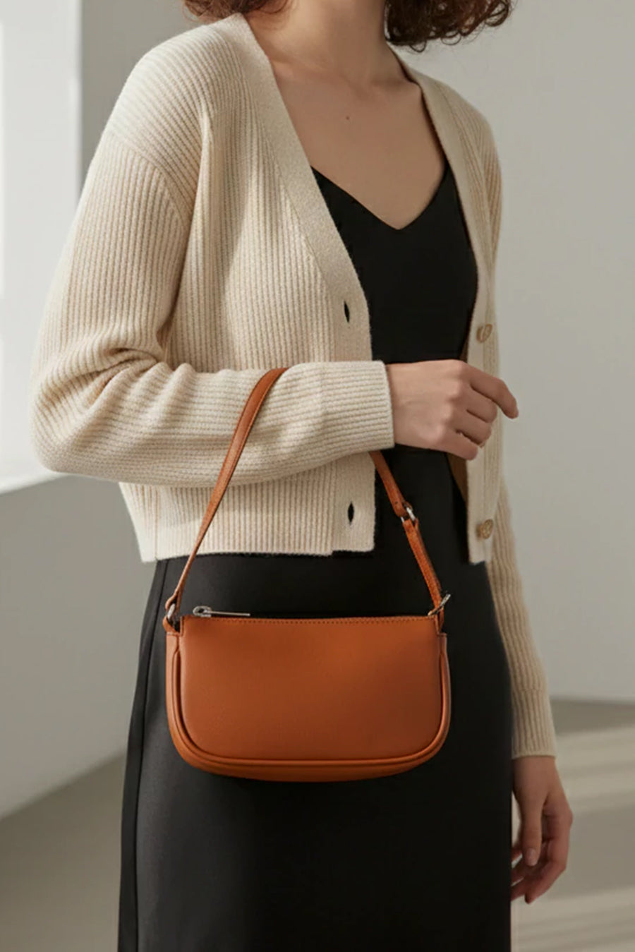 Baby Sling Vegan Leather Shoulder Bag