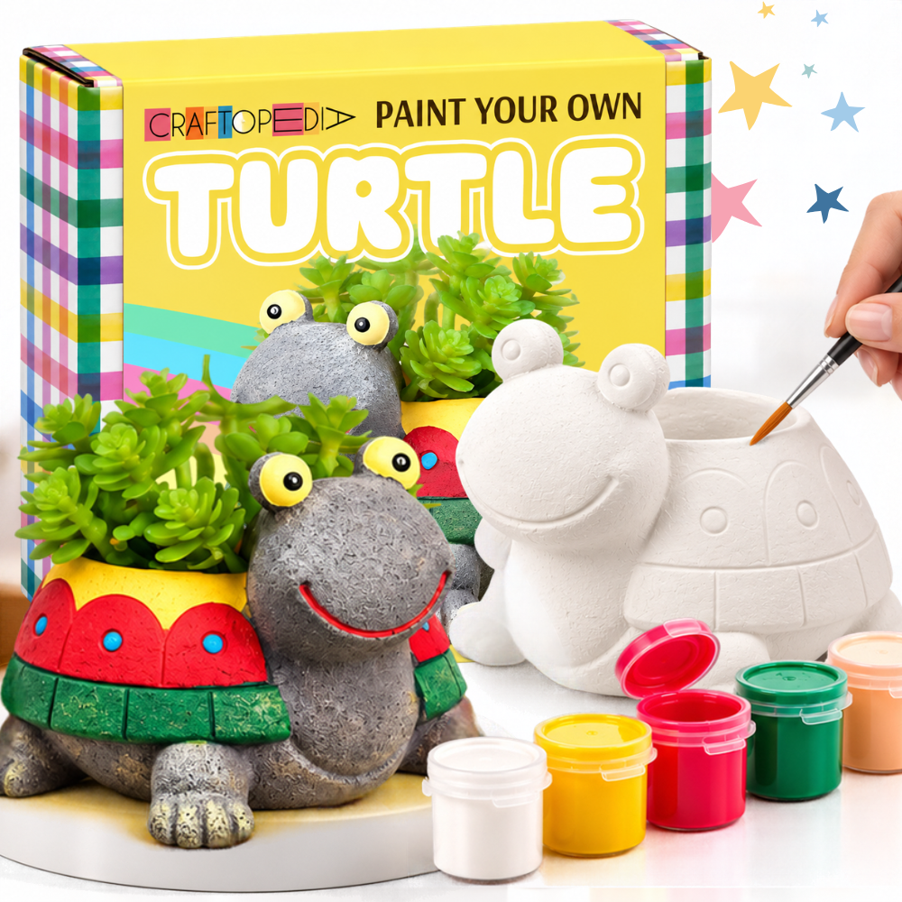 DIY Planter Painting Kit - Turtle