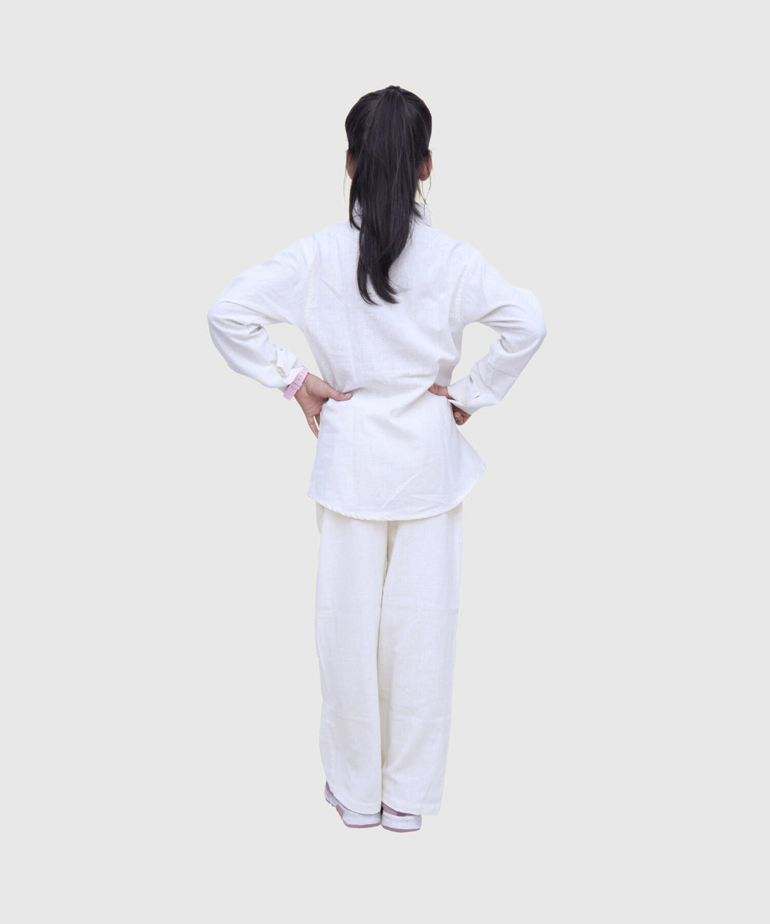 White Cross Floral Co-ord Set