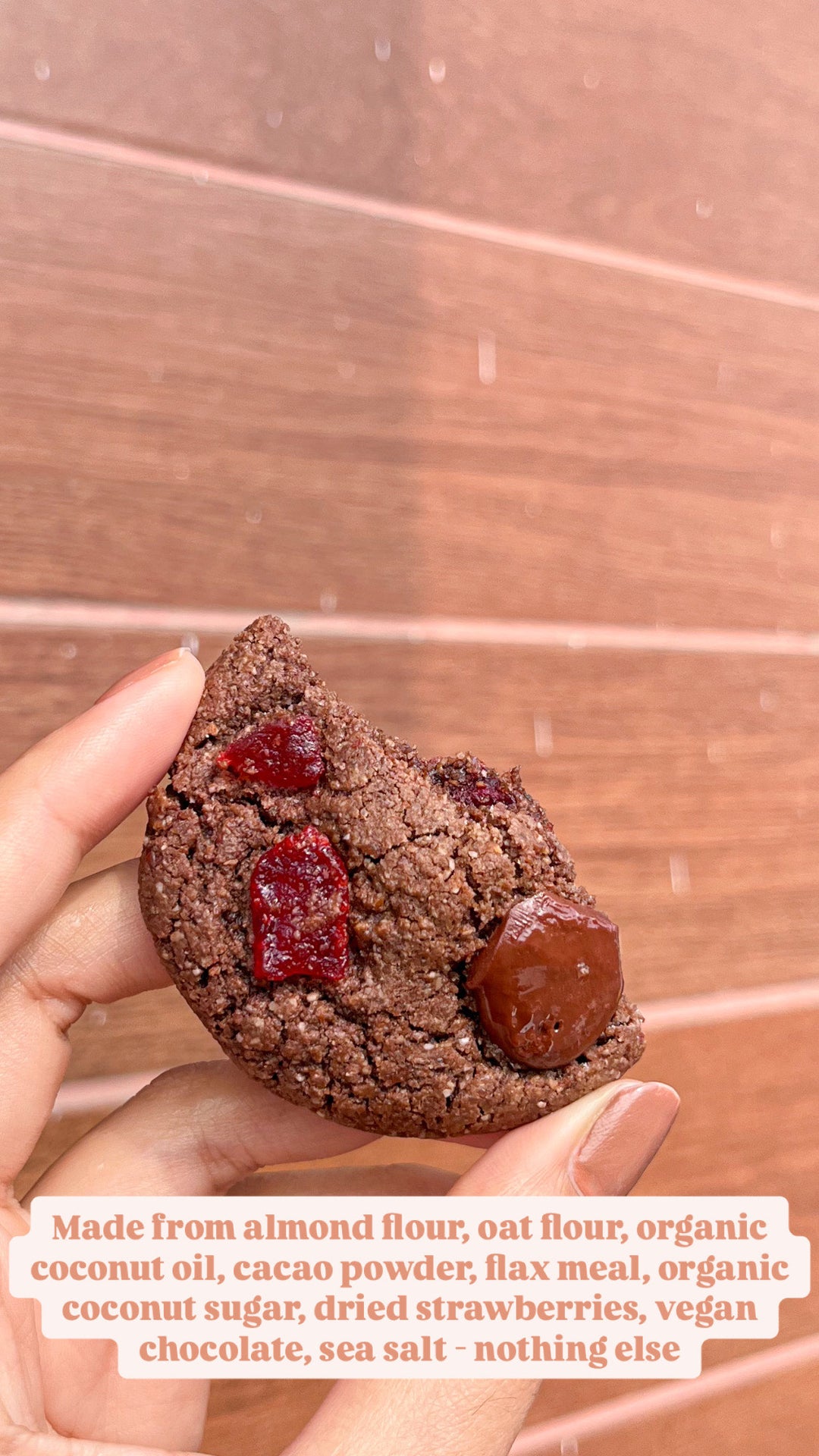 KS Supertreats Valentine Special Strawberry Chocolate Healthy Cookie | Pack of 6 (40 gm Each)