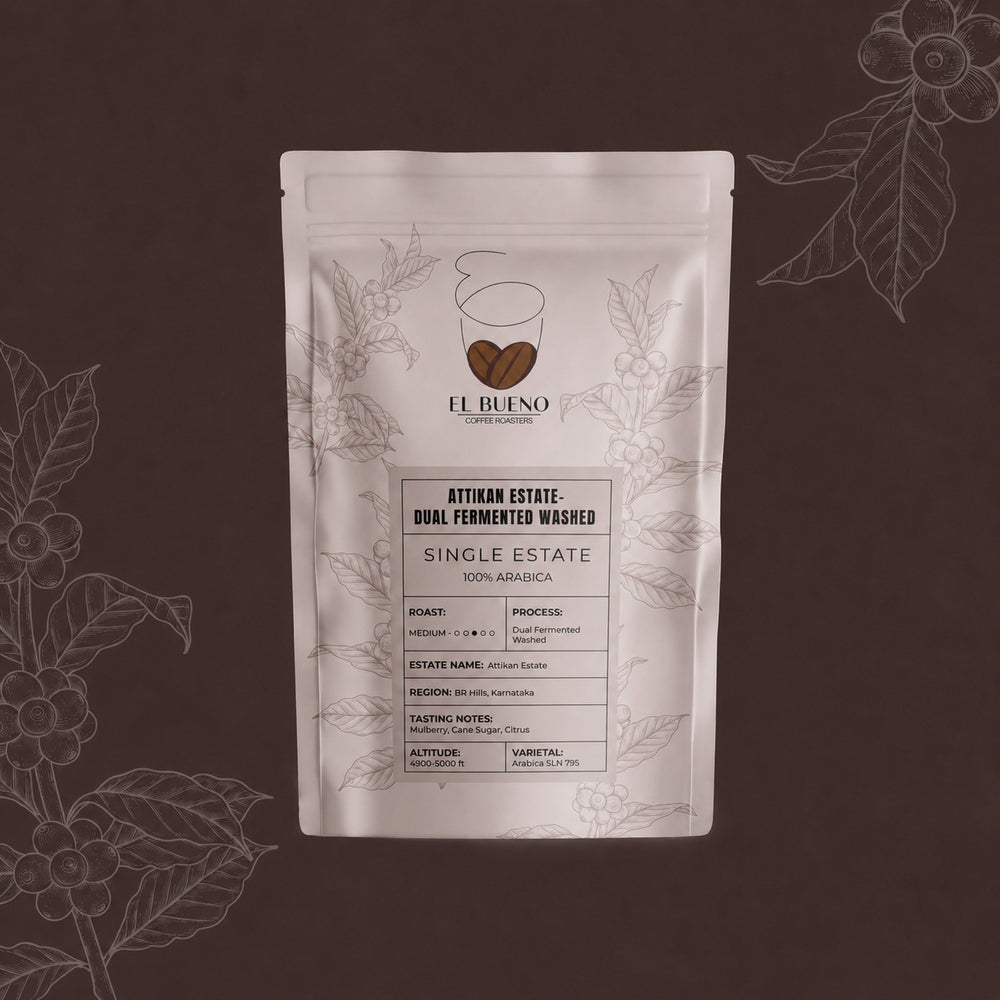 El Bueno Attikan Estate- Dual Fermented Washed Coffee Beans
