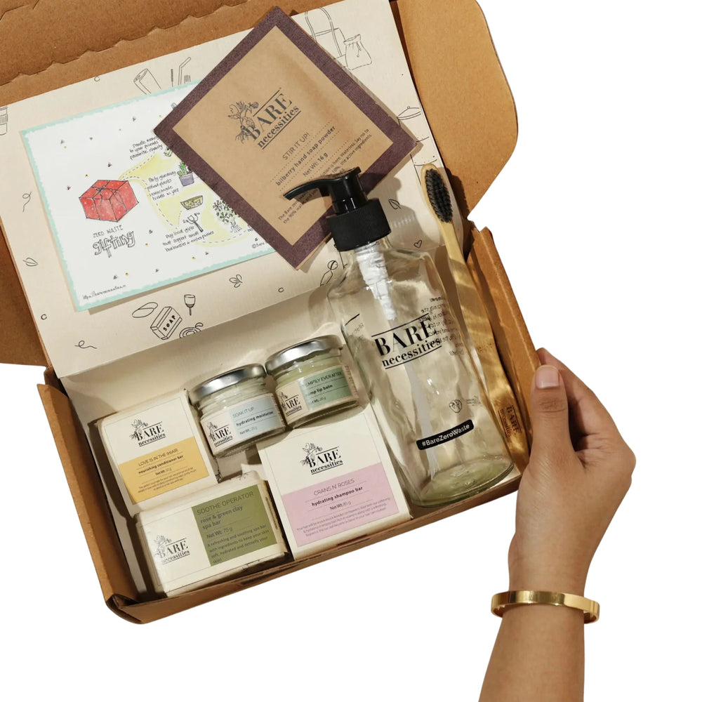 Bare Necessities Self Care Necessities Gift Bundle | Premium Diwali Self Care Kit for Men & Women | Handcrafted Luxury Diwali Gift Hamper