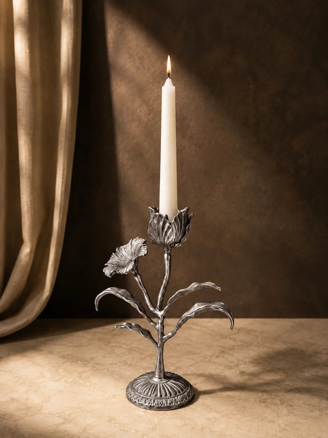 Silver floral candle holder-1.webp