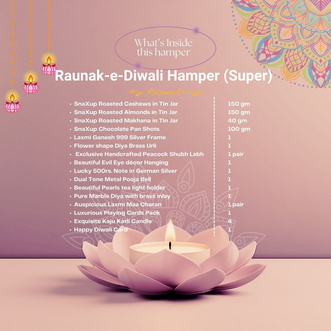 Luxury Diwali Gift Box - Raunak-e-Diwali Hamper - Super