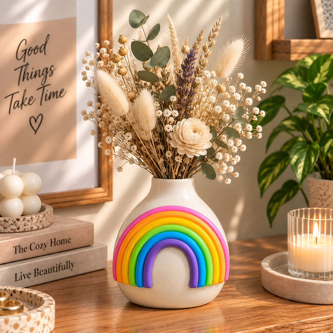 Arc-en-Ciel – Rainbow Arch Ceramic Vase