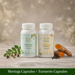 Moringa Capsules and Turmeric Capsules