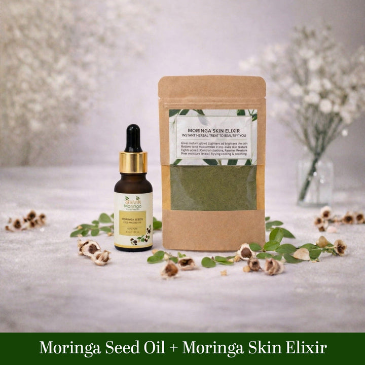 Moringa seed oil 30 ml and Skin Elixir 50g