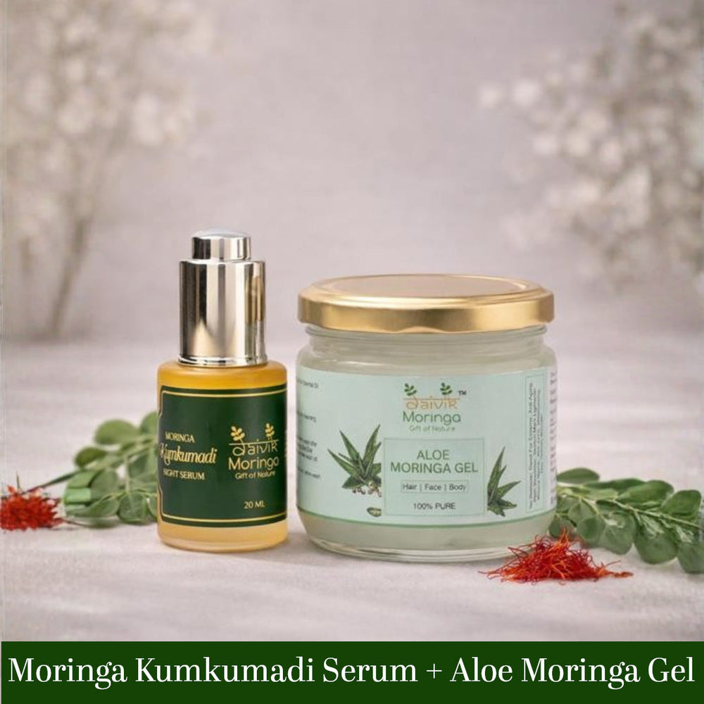 Aloe moringa gel 110g and Kumkumadi Night serum 20ml