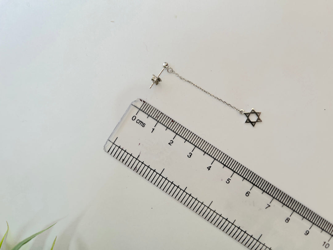 Dangling Star Sterling Silver Ear Ring - Suspire