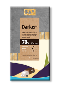 BAR Darker 70% – Idukki Origin Dark Chocolate – 80 gm
