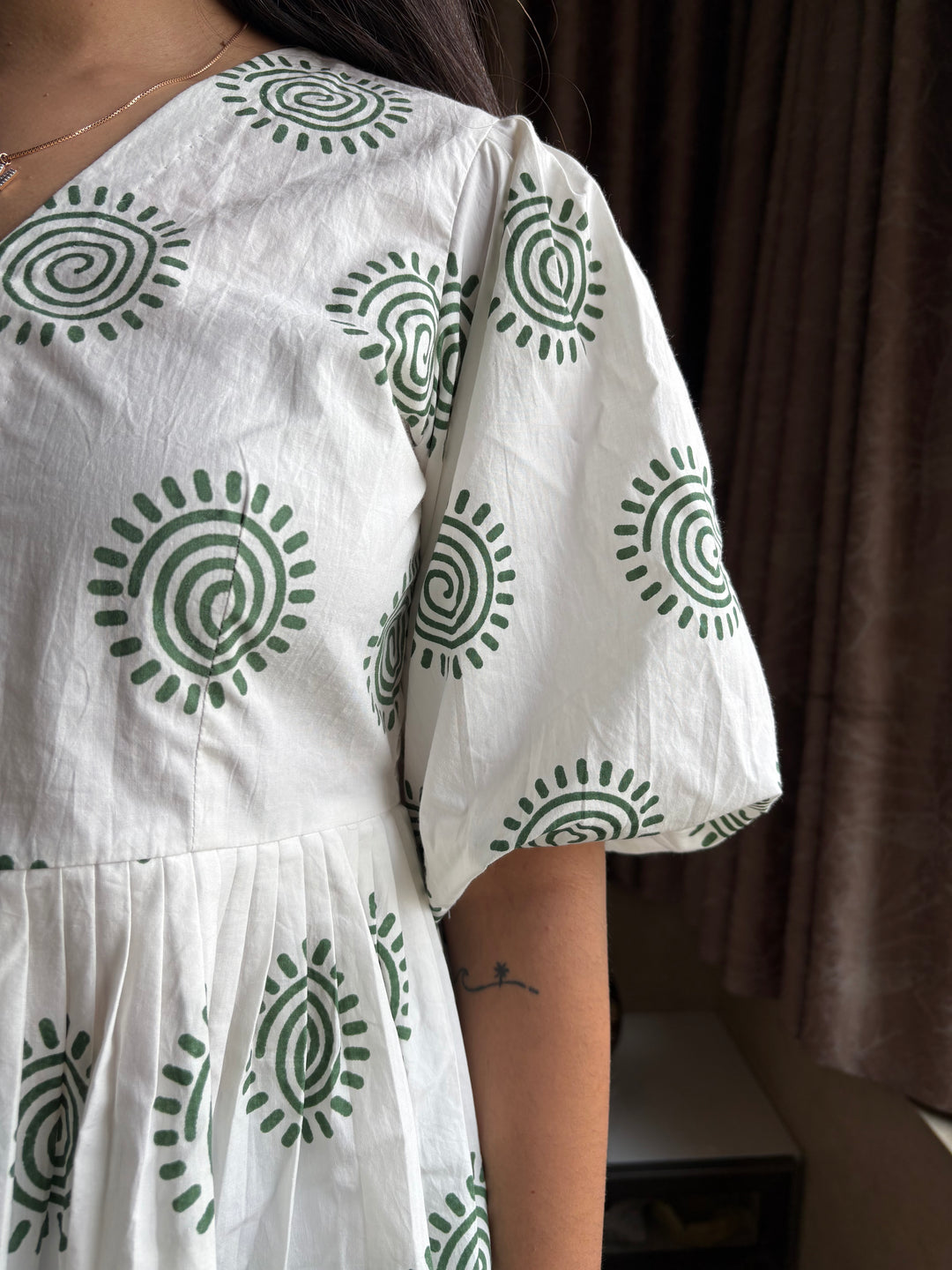 White Logo-Tie-up Top